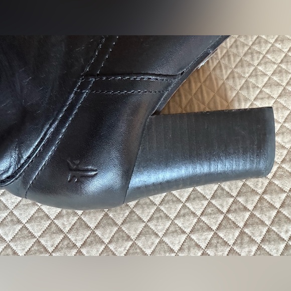 Frye Parker Short Boot Black leather bootie Sz 6 - Picture 5 of 13